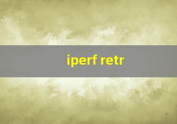 iperf retr